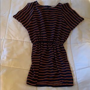 Silk striped dress